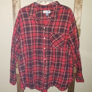 Button down flannel shirt